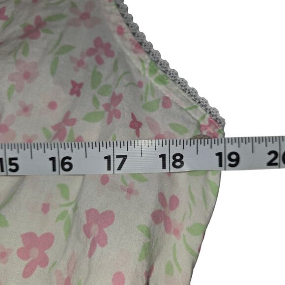Vtg Laura Ashley Parisian Floral Cotton Nightgown Medium Cottagecore Prairie Y2K - Picture 9 of 10